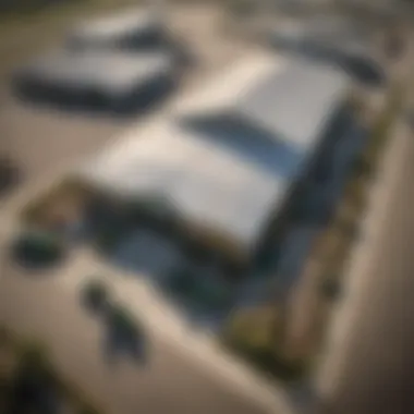 Aerial view of a John Deere dealership in Cape Girardeau