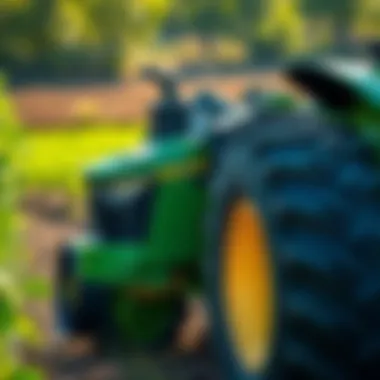 Sustainable farming practices enhanced by airless tires