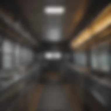 Close-up of a livestock trailer's interior features