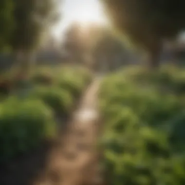 Innovative irrigation system installed in a community garden