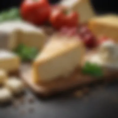 Ingredients used to create low-calorie cheese, including milk and cultures