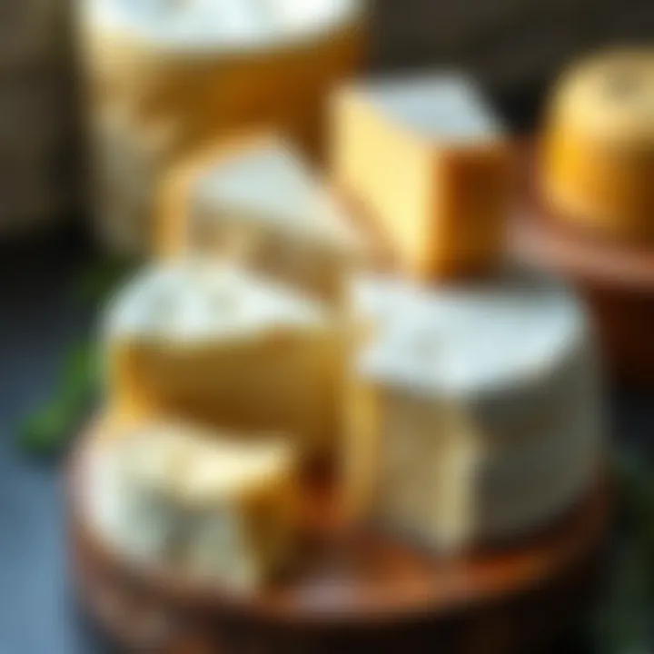 Nutritional breakdown of different cheese types