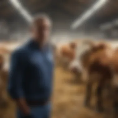 Sustainable Practices in Dairy Farming Sustainable farming practices showcased on a New York dairy farm, highlighting environmental efforts.