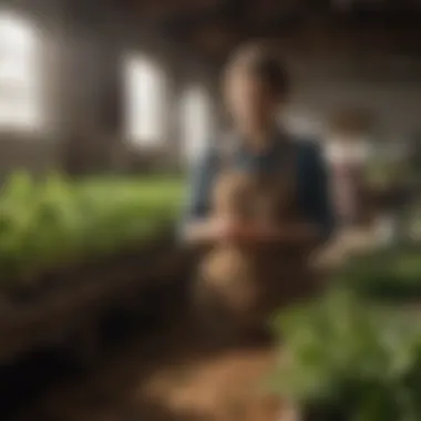 A group of individuals participating in a workshop on sustainable farming techniques.