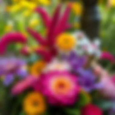 Ecological benefits of colorful floral arrangements in urban gardens