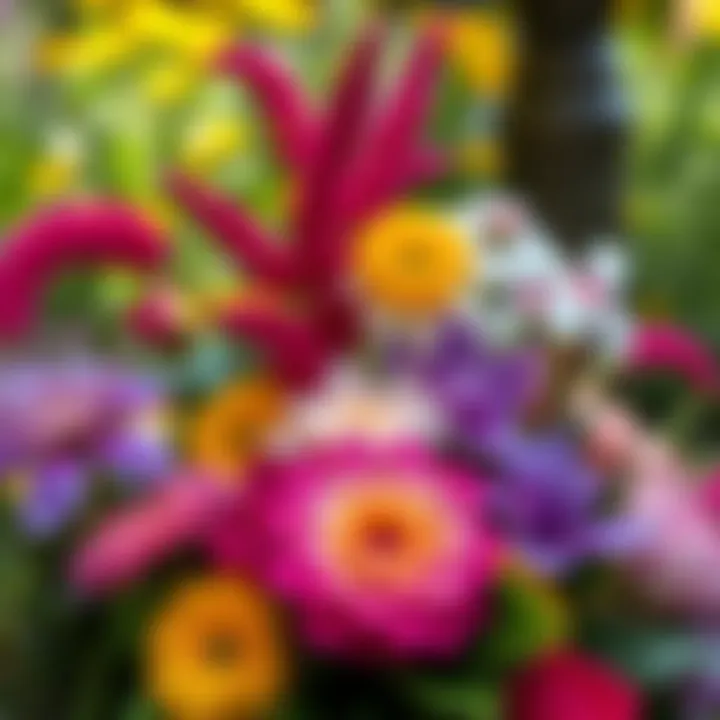 Ecological benefits of colorful floral arrangements in urban gardens