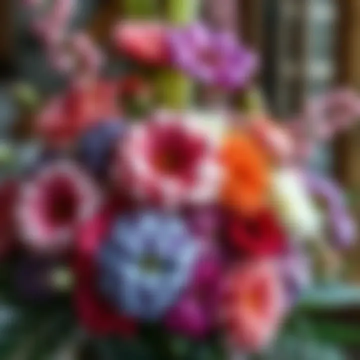 Stunning floral arrangement demonstrating the art of mixing blooms