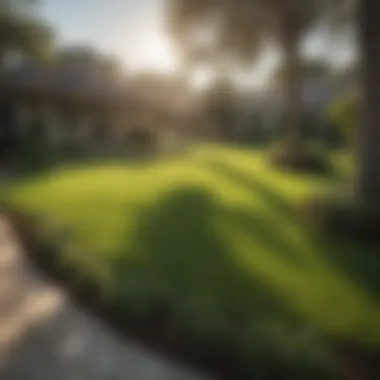 Vibrant St Augustine lawn demonstrating proper maintenance