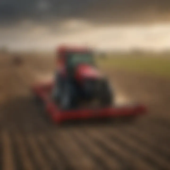 Case IH vertical tillage equipment in a field setting