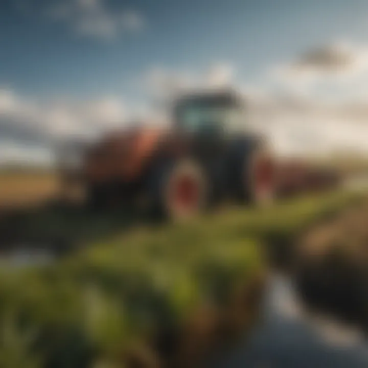 Sustainable harvesting techniques being applied in wetland farming