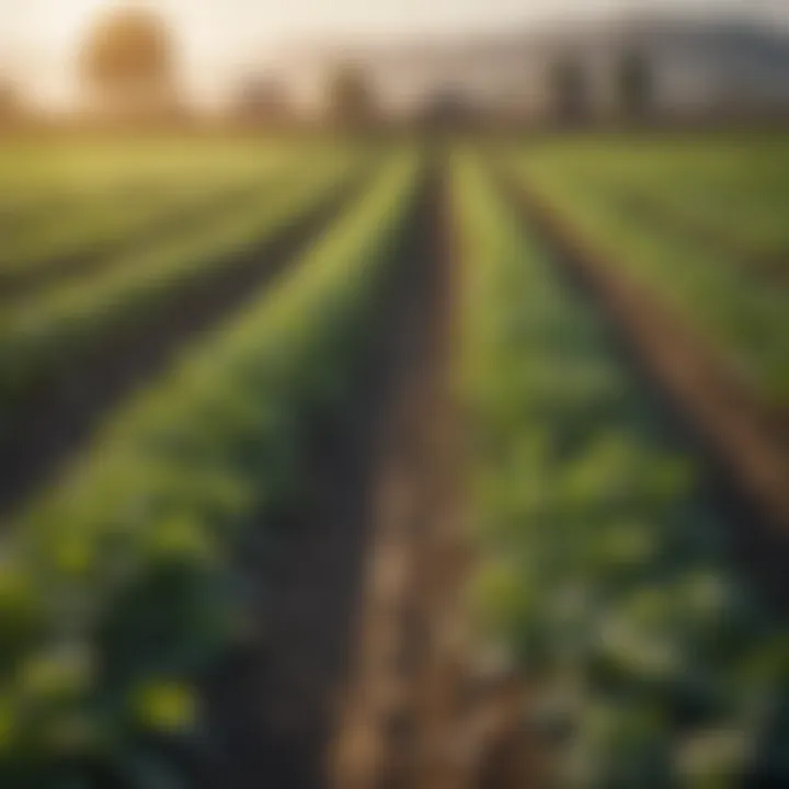 Agricultural field demonstrating sustainable practices with zinc-rich crops