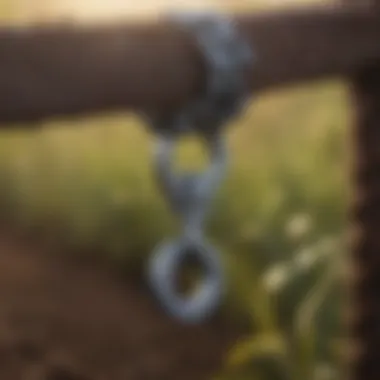 Short Shank Chain Bit in Agricultural Application Short shank chain bit in use within a modern agricultural setting