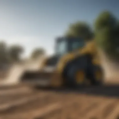 Operator demonstrating skid steer loader efficiency