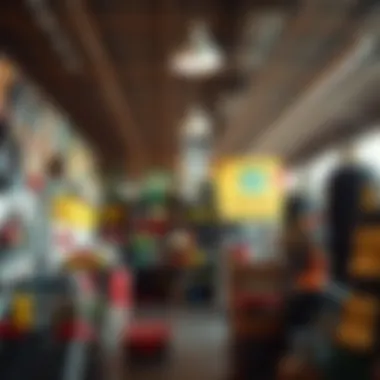 Interior View of Tractor Supply Store Tractor Supply store interior displaying agricultural equipment and tools