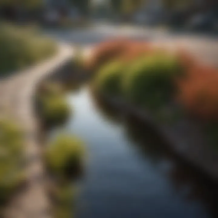 Bioswale design enhancing ecosystem health