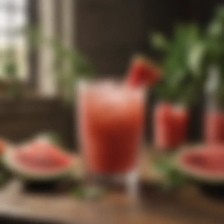 Cultural celebration featuring watermelon agua fresca