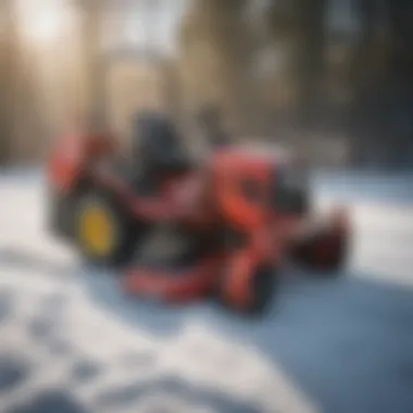 Comparison of different zero turn mowers with snow blower attachments