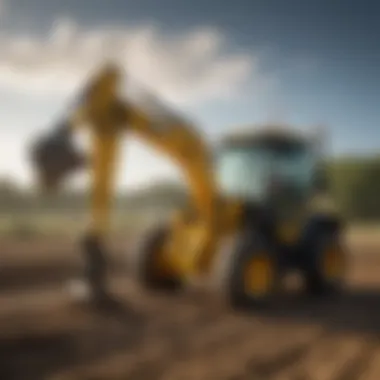 Farmers evaluating used JCB backhoe options