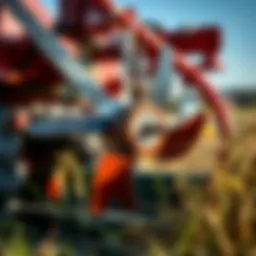 Detailed view of a modern frontier hay cutter showcasing its blades and cutting mechanism