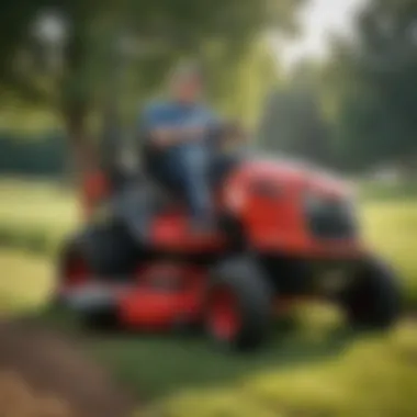 Visual representation of financing options for Gravely mowers