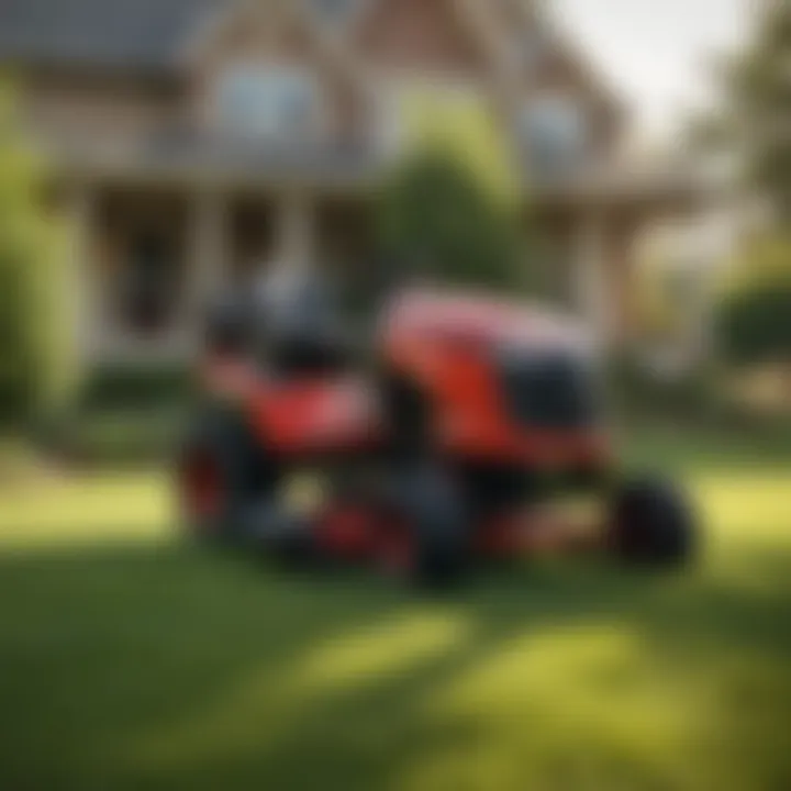 The Gravely Pro Stance Mower navigating a commercial lawn