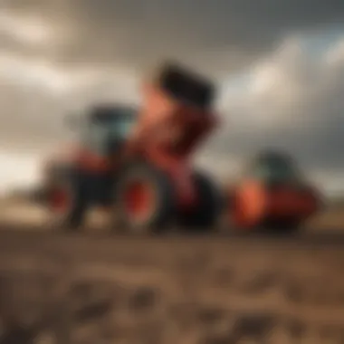 Great Bend front end loader in action on a farm field