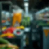 Visual representation of hazard analysis in food safety
