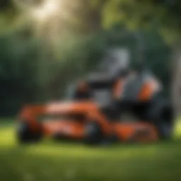 A modern zero turn mower showcasing advanced design and technology