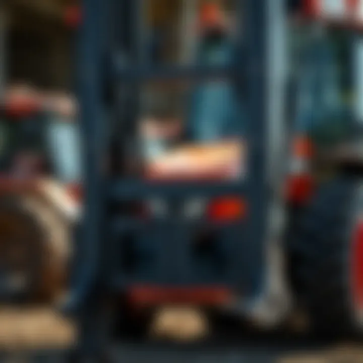 Detailed Look at Kubota Pallet Fork Design Close-up of Kubota pallet fork showcasing its design and features