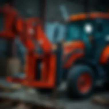 Proper Maintenance Techniques for Kubota Pallet Fork Maintenance of Kubota pallet fork attachment being performed