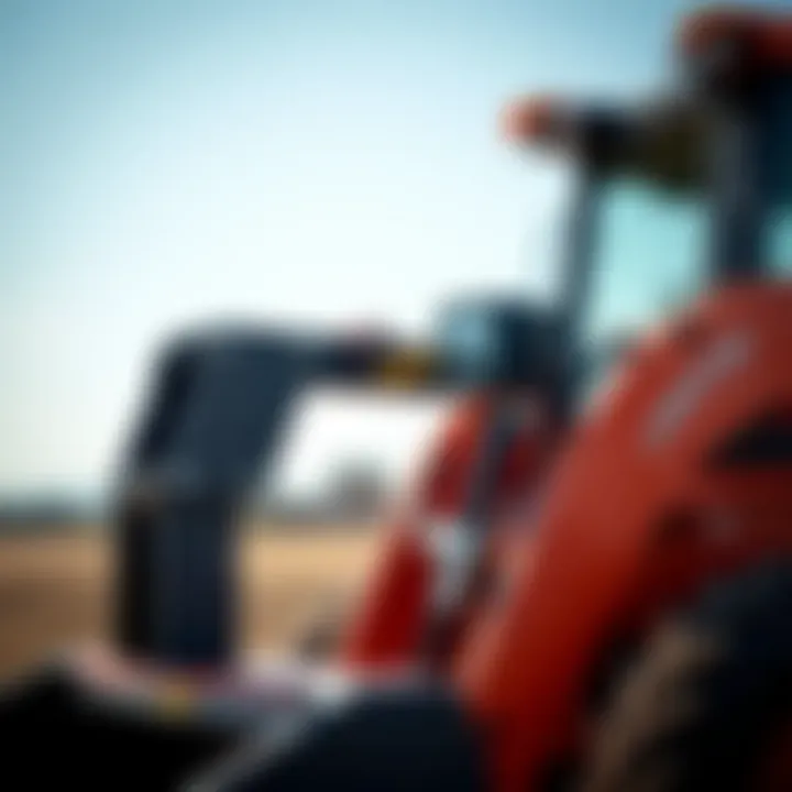 Close-up of Landhonor hydraulic attachments demonstrating efficiency