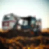 Excavation with Landhonor Skid Steer Bucket Landhonor skid steer with a bucket attachment performing excavation