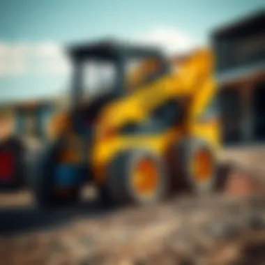 Landhonor skid steer on rugged terrain showcasing adaptability