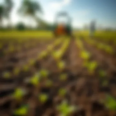 Ready Soil Bed for Bahia Sod A well-prepared soil bed ready for sod placement