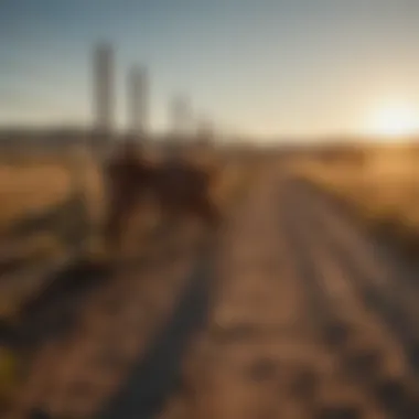 Livestock safely grazing behind coyote rollers