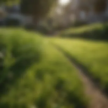 A lush green lawn showcasing the effects of fertilizer