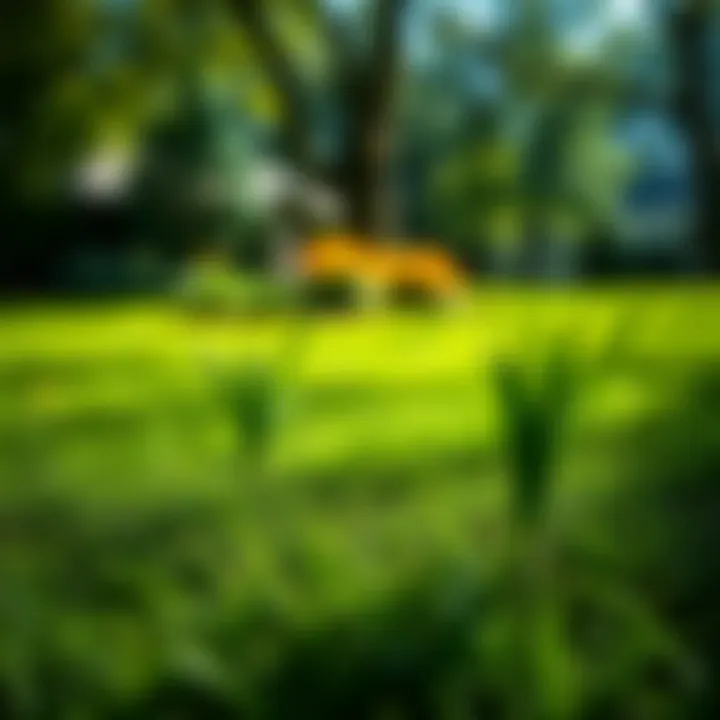 Effective Lawn Maintenance for Shaded Areas Healthy lawn showcasing maintenance practices for shaded areas