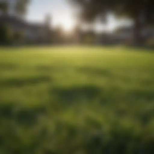 Lush green lawn in Central Valley