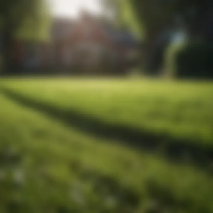 Lush green lawn reflecting optimal seeding time