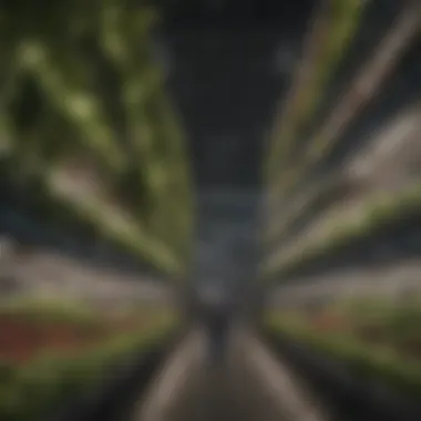Innovation in Vertical Farming Vertical farming showcasing innovative space utilization