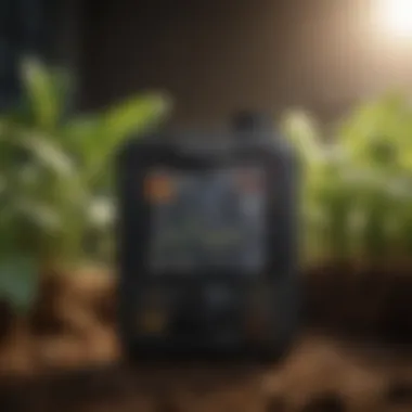 Real-Time Data Monitoring Close-up of the Pulse Pro Grow Monitor displaying real-time data