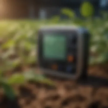 Integration of Advanced Sensor Technology Illustration of various sensors linked to the Pulse Pro Grow Monitor