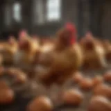 A variety of chicken breeds suitable for egg production