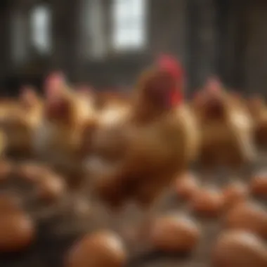 A variety of chicken breeds suitable for egg production