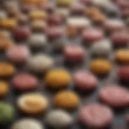 Close-up view of contaminated food