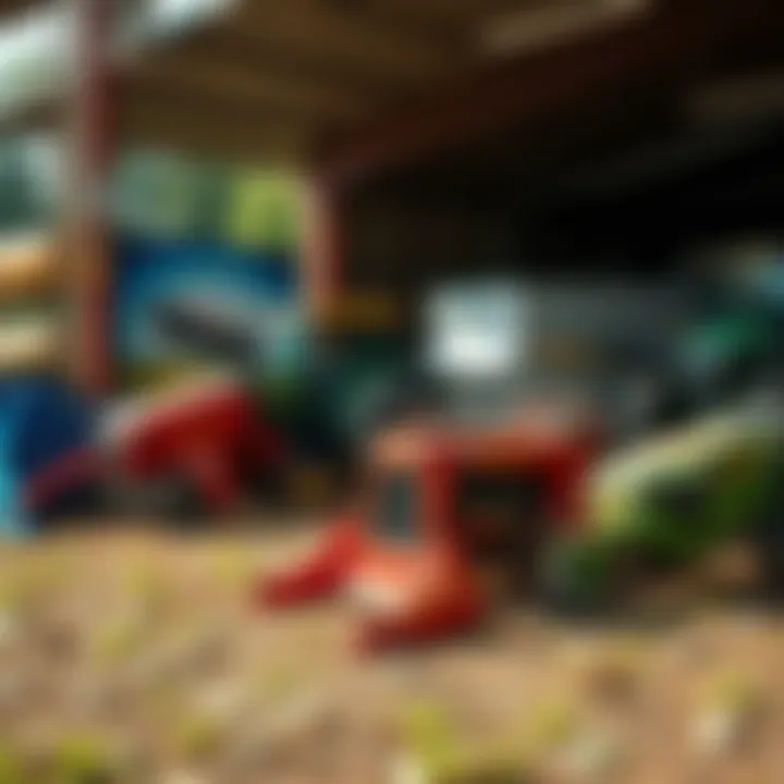Diverse Range of Small Harvesting Machines Diverse range of small harvesting machines displayed