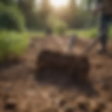 Soil Restoration Techniques with Rock and Root Rake Soil restoration using a rock and root rake