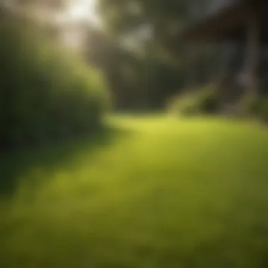 Healthy zoysia lawn thriving without crabgrass