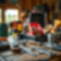 Pest inspection tools arranged neatly on a table