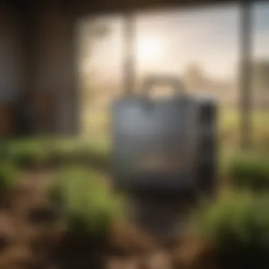 Safe Dehumidifier in Agriculture Safe dehumidifier in an agricultural setting